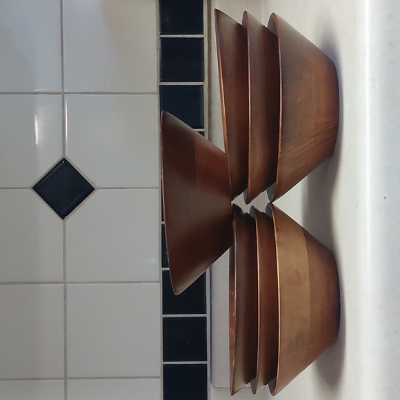 SALE! BARIBOCRAFT Canada Set of vintage wood bowls - Picture 7 of 7